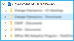 An example of syncing files in SharePoint online