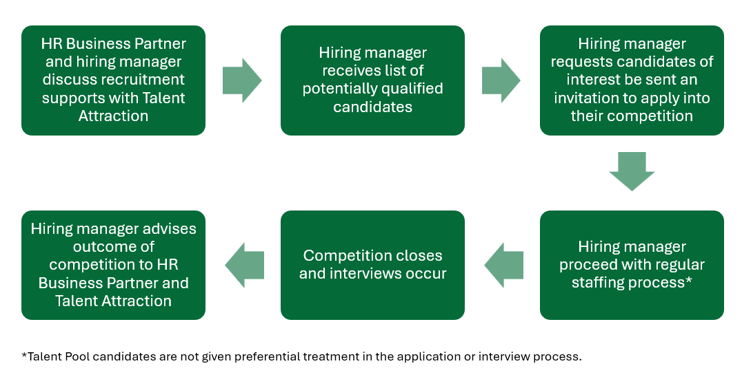 Talent Pool process chart
